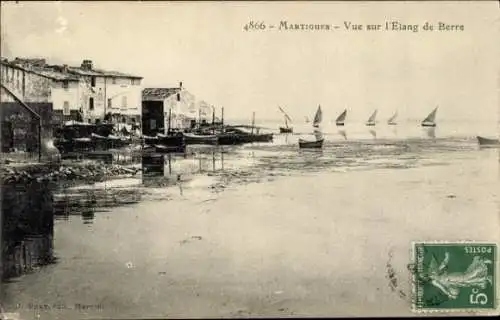 Ak Martigues Bouches du Rhône, l'Etang de Berre