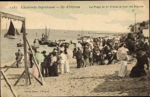 Ak Ile d’Oléron Charente Maritime, La Plage de St-Trojan le jour des Regales