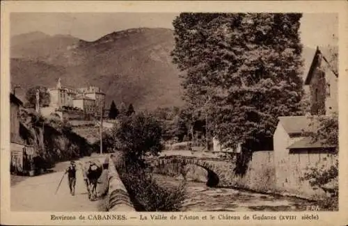 Ak Cabannes Ariege, Vallee de l'Aston, Chateau de Gudanes