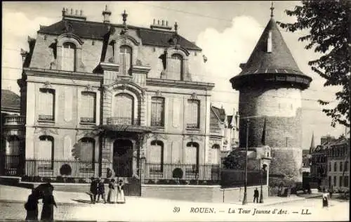 Ak Rouen Seine Maritime, la Tour Jeanne d'Arc