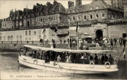 Ak Saint Malo Ille et Vilaine Bretagne, Star der Smaragdküste