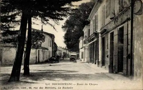 Ak Bourcefranc le Chapus Charente Maritime, Route du Chapus