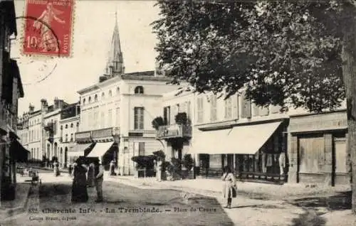 Ak La Tremblade Charente Maritime, Place du Centre