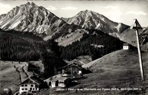 Ak Zöblen in Tirol, Gesamtansicht, Oberhalde