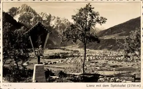 Ak Lienz in Tirol, Gesamtansicht, Spitzkofel