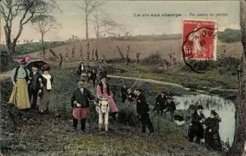 Ak Leben auf dem Feld, ein Teil des Vergnügens