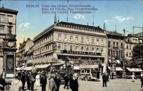 Ak Berlin Mitte, Unter den Linden und Friedrichstraße