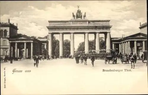 Ak Berlin Mitte, Brandenburger Tor