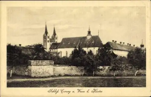 Ak Höxter an der Weser, Schloss Corvey