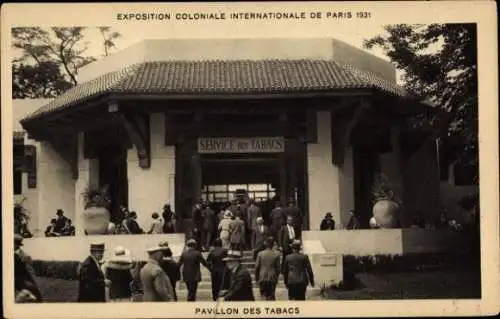 Ak Internationale Kolonialausstellung von Paris 1931, Tabakpavillon