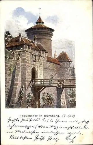 Ak Nürnberg in Mittelfranken, Frauentor
