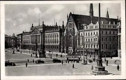 Ak Leipzig in Sachsen, Universität, Paulinerkirche