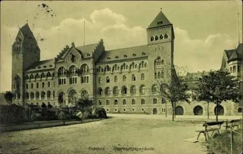 Ak Koblenz am Rhein, Regierungsgebäude