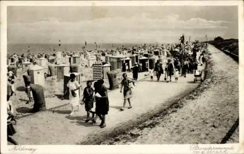 Ak Nordseebad Norderney Ostfriesland, Strandpromenade