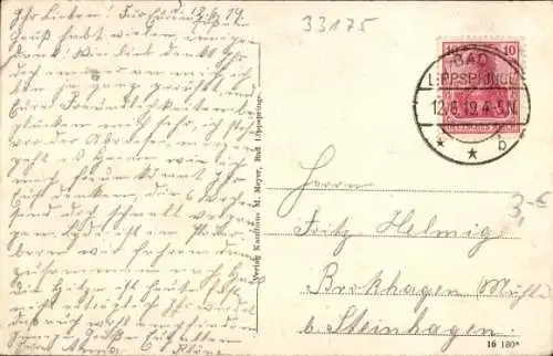 Ak Bad Lippspringe in Westfalen, Auguste-Victoria-Stift