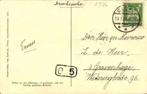 Ak Kleve am Niederrhein, Amphitheater im Tiergarten