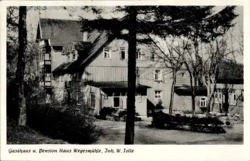 Ak Clausthal Zellerfeld im Oberharz, Gasthaus Haus Wegesmühle