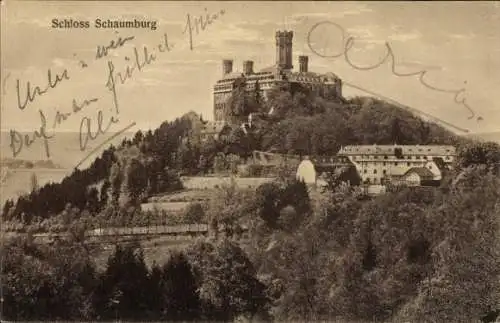 Ak Schaumburg Rinteln an der Weser, Schloss Schaumburg, Burg