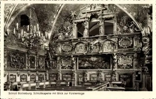 Ak Bückeburg im Kreis Schaumburg, Schloss Bückeburg, Schlosskapelle, Fürstenloge