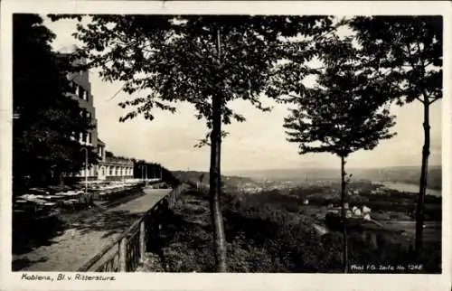 Ak Koblenz in Rheinland Pfalz, Blick vom Rittersturz