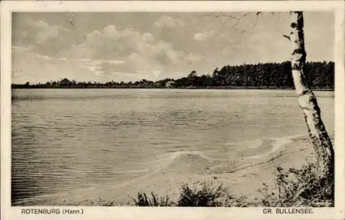 Ak Rotenburg an der Wümme, großer Bullensee