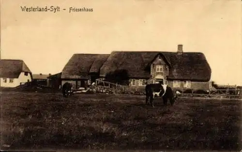 Ak Westerland auf Sylt, Friesenhaus