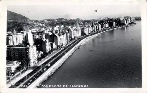 Foto Ak Rio de Janeiro Brasilien, Panorama do Flamengo, Vogelschau