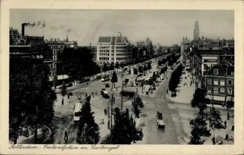 Ak Rotterdam Südholland Niederlande, Calandplein und Coolsingel