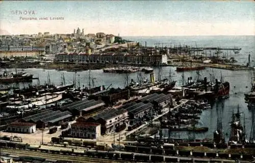 Ak Genova Genua Liguria, Panorama