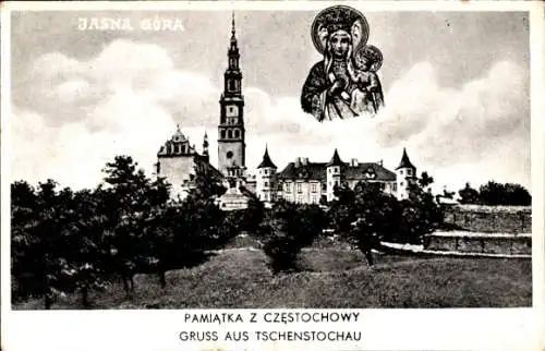 Ak Częstochowa Tschenstochau Schlesien, Jasna Góra, Paulinerkloster