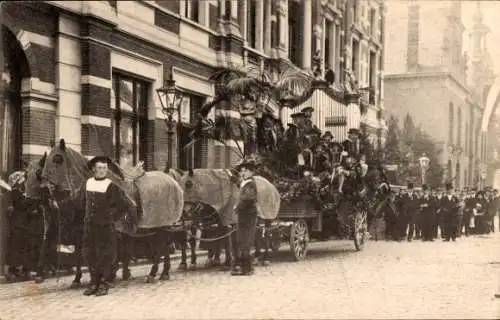 Ak Breda Nordbrabant Niederlande, Unabhängigkeitsfeierlichkeiten, 1913, Festwagen