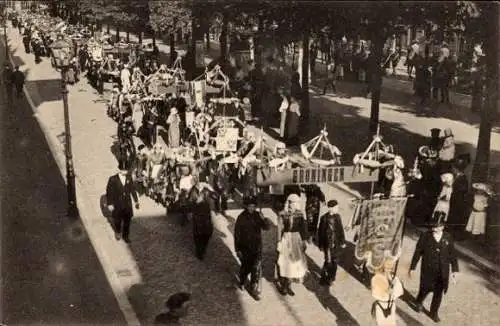 Ak Breda Nordbrabant Niederlande, Unabhängigkeitsfeierlichkeiten, 1913, Festwagen