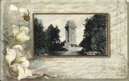 Präge Passepartout Ak Viersen in Nordrhein Westfalen, Bismarcksäule a. d. Hohenbusch