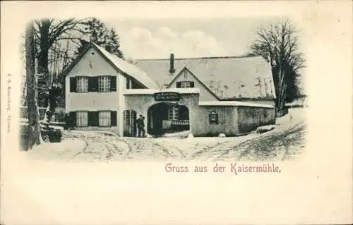 Ak Viersen in Nordrhein Westfalen, Gasthaus Kaisermühle im Winter