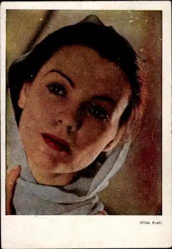 Ak Schauspielerin Hilde Krahl, Portrait