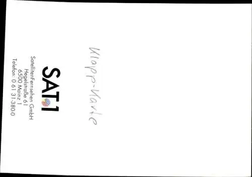 Ak Moderator Harry Valerien, Portrait, Autogramm