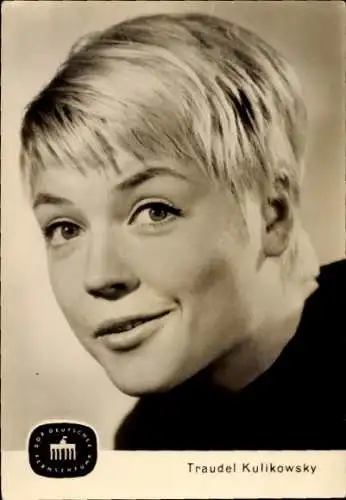 Ak Schauspielerin Traudel Kulikowsky, Portrait, DDR Fernsehen