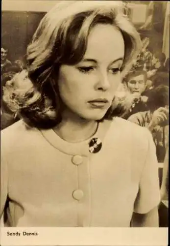 Ak Schauspieler Sandy Dennis, Portrait