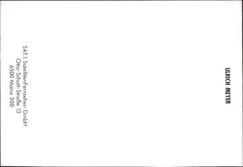 Ak Moderator Ulrich Meyer, Portrait