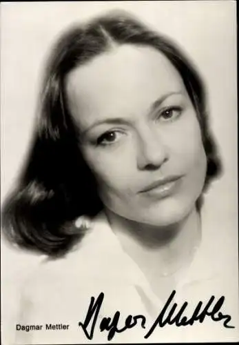 Ak Schauspielerin Dagmar Mettler, Portrait, Autogramm