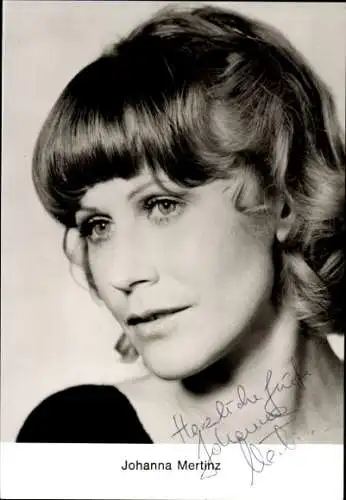 Ak Schauspielerin Johanna Mertinz, Portrait, Autogramm