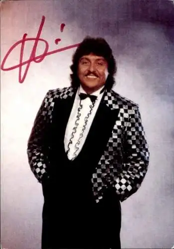Ak Sänger und Moderator Achim Mentzel, Portrait, Autogramm
