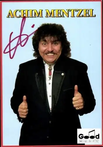 Ak Sänger und Moderator Achim Mentzel, Portrait, Autogramm