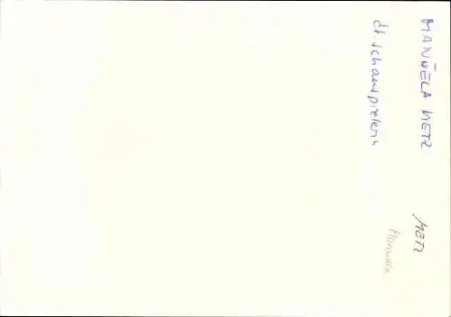 Ak Schauspielerin Manuela Metz, Portrait, Autogramm