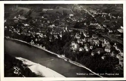 Ak Waldshut Tiengen am Hochrhein, Fliegeraufnahme