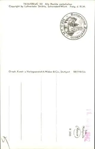 Ak Bad Teinach Zavelstein, Fliegeraufnahme, Ort, Häuser