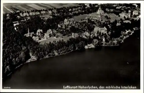 Ak Hohenlychen Lychen in der Uckermark, Fliegeraufnahme