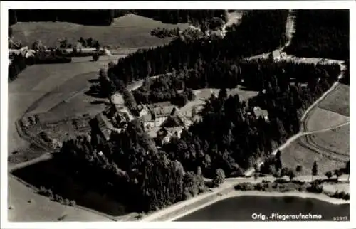 Ak Clausthal Zellerfeld im Oberharz, Fliegeraufnahme