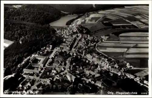 Ak Güntersberge Harzgerode am Harz, Fliegeraufnahme