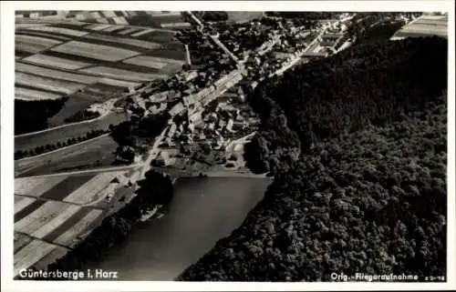 Ak Güntersberge Harzgerode am Harz, Fliegeraufnahme